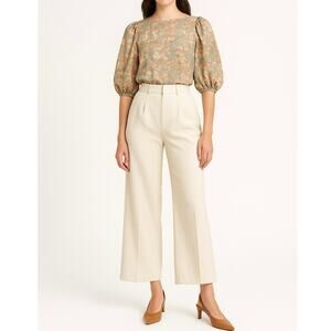 VINTAGE PROPHECY Puff Sleeve Floral Blouse | M | Pastel | 80s Boho Cottagecore